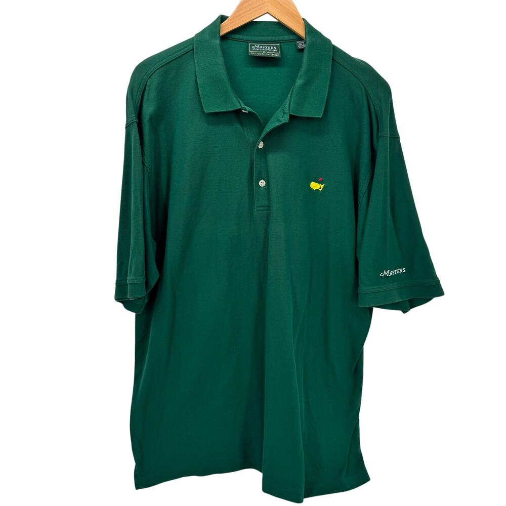 Masters Collection Polo Shirt Mens XL Green Pima Cotton Golf‎ Vintage